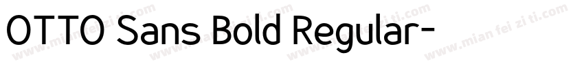 OTTO Sans Bold Regular字体转换